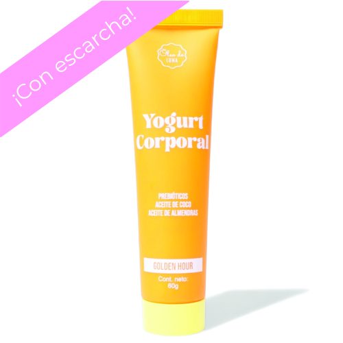 Yogurt Corporal - Golden Hour (con Glitter Dorado, Travel Size)